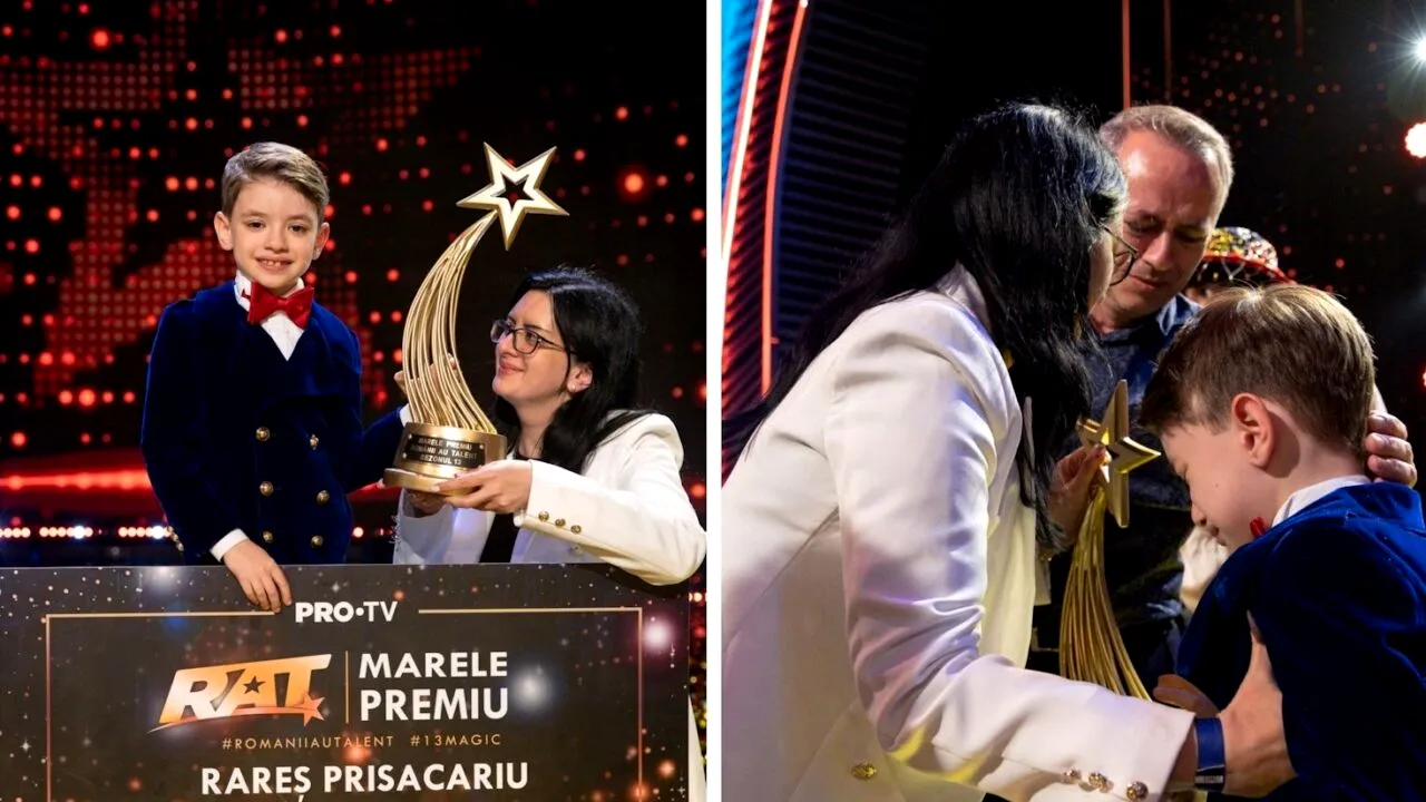 Ce meserii au părinții lui RAREȘ PRISĂCARIU, băiețelul de 7 ani care a câștigat 120.000 de euro la „Românii au talent”