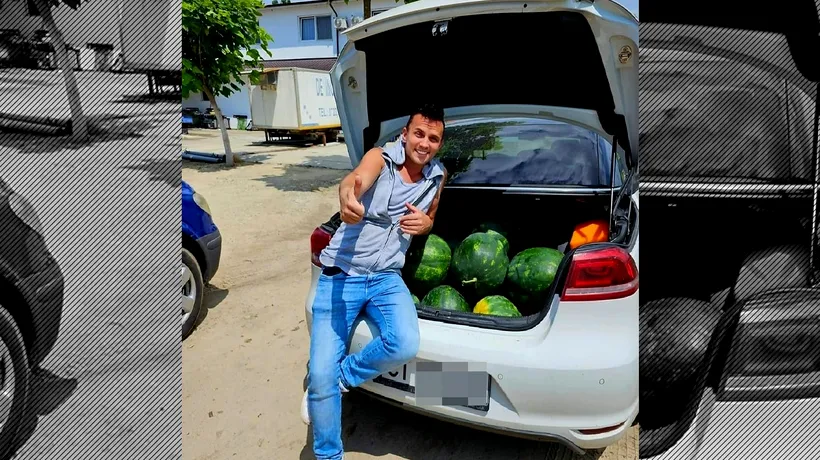 Mihai Trăistariu a cântat la o nuntă la Dăbuleni, de unde a plecat cu 140 de kilograme de pepene roșu. „Săptămâna asta mâncăm sănătos”