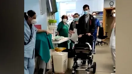Povestea micuțului Petru, un bebeluș român perfect sănătos, care s-a chinuit 70 de zile la ATI în Spania, după ce s-a infectat cu noul coronavirus! Medicii spanioli l-au aplaudat la externare / VIDEO