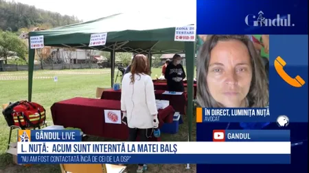 GÂNDUL LIVE. Luminița Nuță, avocat și voluntar: Am fost testată pozitiv cu coronavirus. Cei de la DSP m-au ignorat | VIDEO
