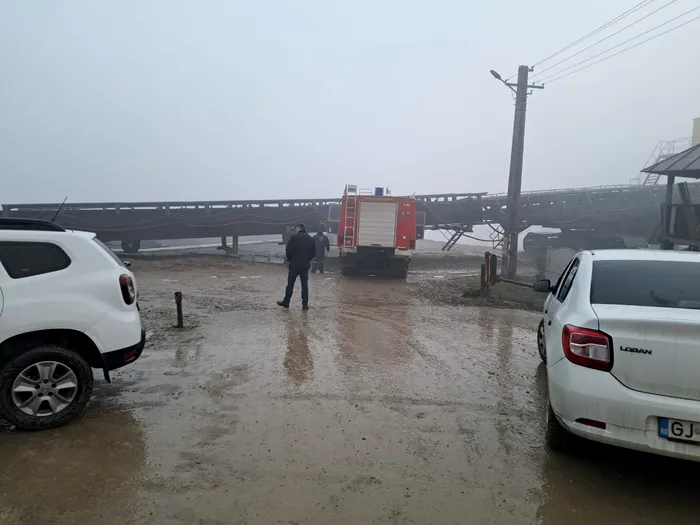 Accident în cariera minieră Roșia din Gorj - Foto: ISU Gorj