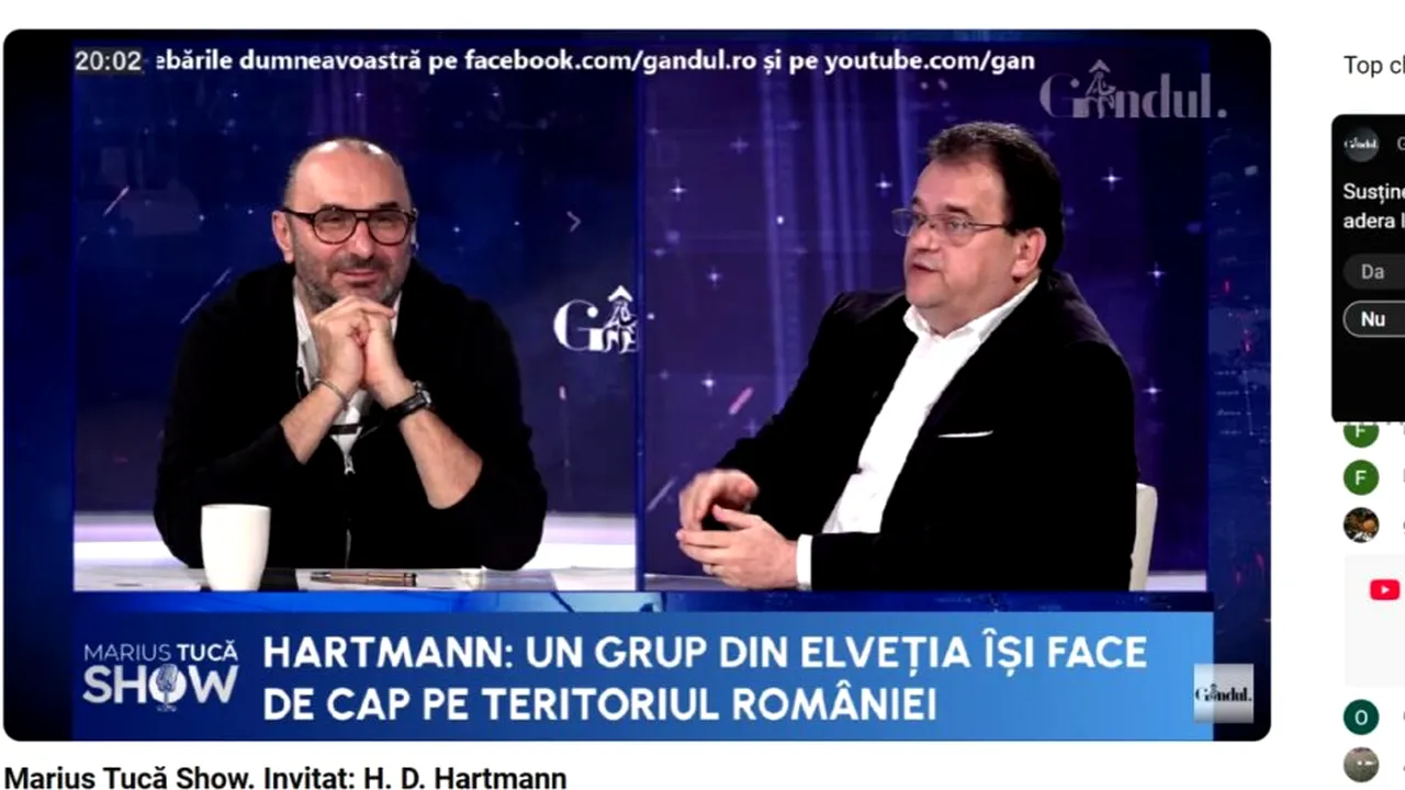 POLL Marius Tucă Show: „Susțineți dorința cetățenilor din Republica Moldova de a adera la UE și la NATO?”