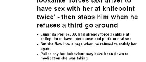 Taximetristul violat de sosia Angelinei Jolie, fenomen în presa britanică