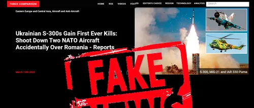 Forțele Aeriene, despre zvonul că elicopterul și MiG-ul din Constanța au fost atacate de rachete: Fake news. O dezinformare provenită din mass-media rusă