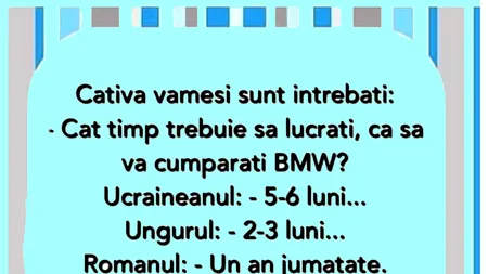 Bancul de luni | 