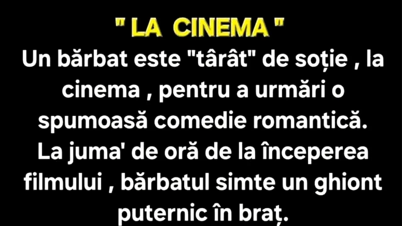 BANCUL ZILEI | La cinema...