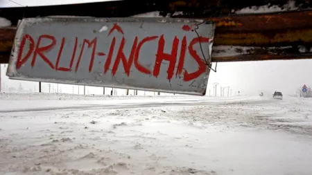 CNADNR a închis primul drum național din cauza ninsorilor și a viscolului