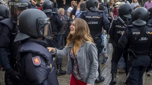 Reprezentantul Madridului în Catalonia face, în premieră, gestul așteptat de toată lumea, după violențele de acum cinci zile: Când văd aceste imagini...