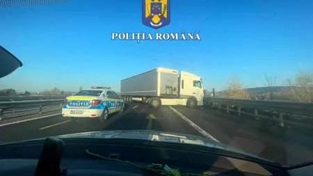 Un șofer de TIR a circulat pe contrasens pe Autostrada București – Pitești