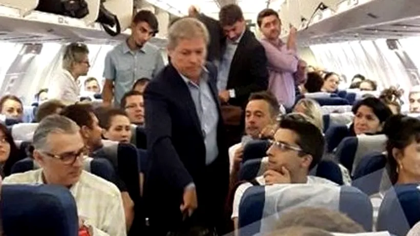 Ce face Cioloș când o stewardesă îl invită să ia loc la Business Class