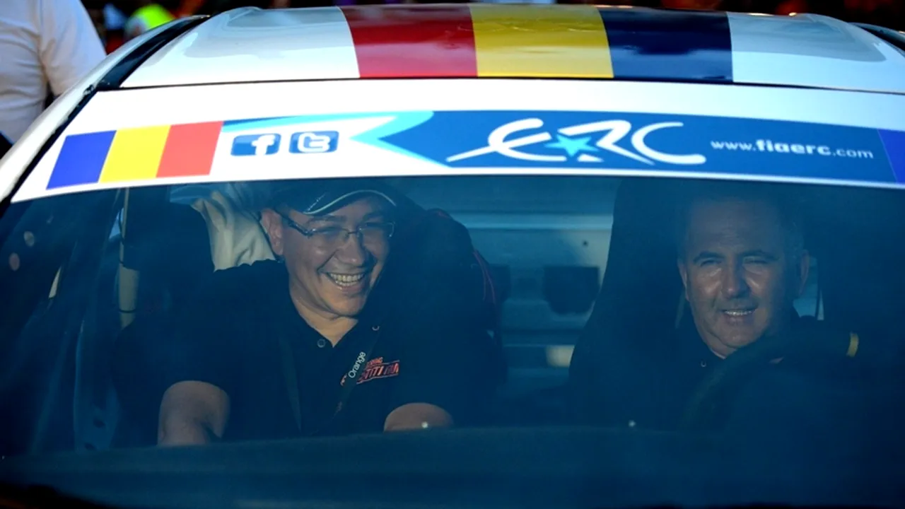 Copilotul Ponta, la Raliul Sibiului: 