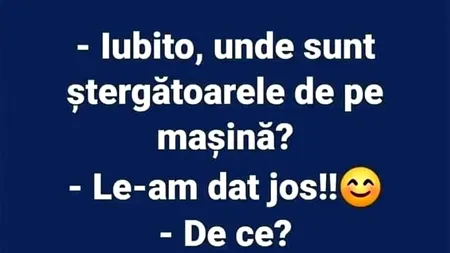 BANCUL ZILEI | De ce dispar ștergătoarele mașinilor