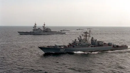 Rusia transformă Marea Neagră în poligon. Putin a ordonat un exercițiu militar cu 10.000 de militari și 40 de nave de război!