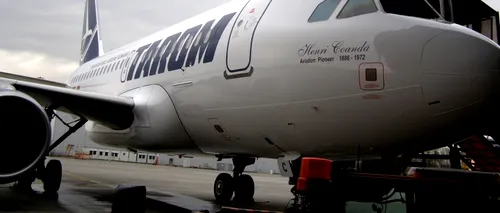 INCIDENT AVIATIC. O aeronavă a companiei TAROM a ieșit de pe pista aeroportului din Iași la aterizare