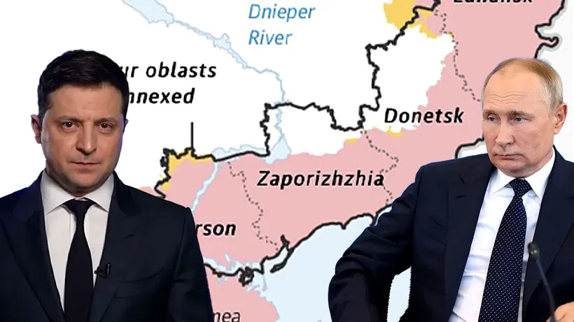 VIDEO LIVE UPDATE | Război în Ucraina, ziua 219: Vladimir Putin a semnat decrete de recunoaştere a independenţei regiunilor Herson şi Zaporojie. Harta zonei care trece sub conducerea Kremlinului. Vestul ne crede proști. Rusia e pregătită să-și reia locul în lume