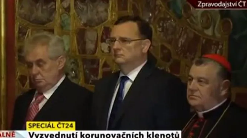 VIDEO. Președintele ceh MiloÅ¡ Zeman, acuzat că ar fi venit beat la un eveniment