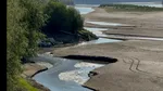 La pas prin albia Dunării. Imaginile sunt dezolante