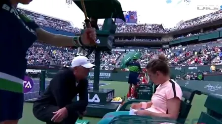 Momentul delicat care a schimbat soarta meciului lui Halep. Ce i-a spus Darren Cahill înainte de setul decisiv
