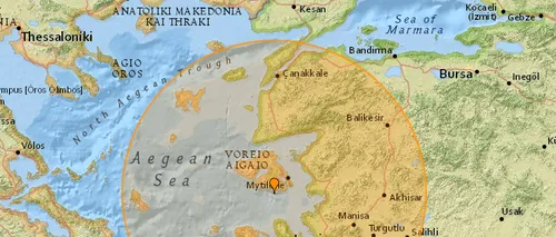 Cutremur de 6,3 grade în Marea Egee, resimțit în Grecia și Turcia
