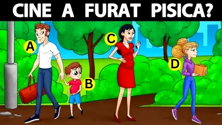 Test IQ pentru genii | Care dintre acești 4 oameni a furat pisica?