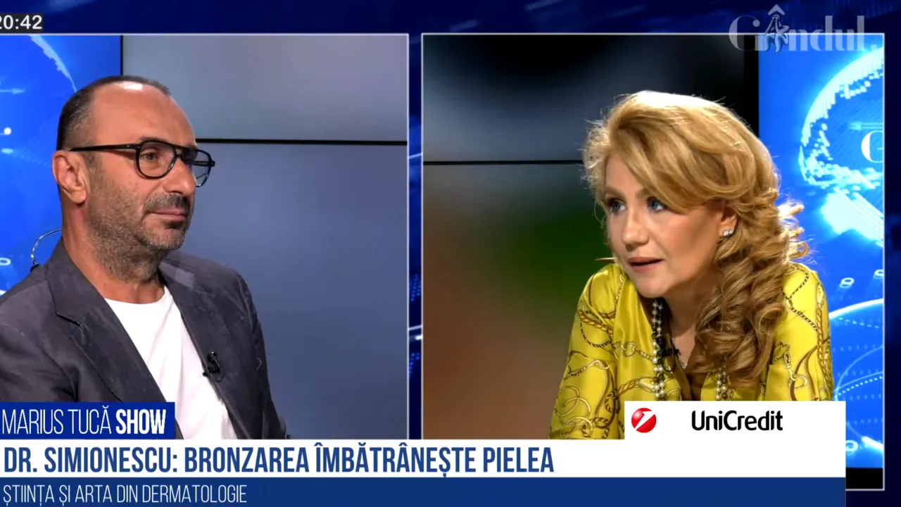 VIDEO | Prof. univ. dr. Olga Simionescu: „Sunt total împotriva bronzării, categoric îmbătrânește. Mersul la solar este criminal. Cu fiecare sesiune adițională de expunere la solar, riscul de cancer crește în progresie”