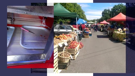Amenzi record ANPC în Piața pentru tarabagiii din Piața volantă Eroilor din București. Marfă pe trotuar, alimente mizerabile, lipsă de autorizații