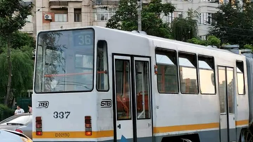 Încă un tramvai a deraiat în Capitală, pe linia 36