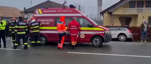 Accident grav pe o șosea din Gorj, soldat cu rănirea unui copil de 4 ani și a patru adulți (VIDEO)