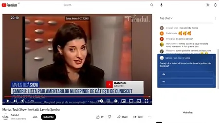 POLL Marius Tucă Show: Credeți că ar trebui să fie mai multe femei în politica din România?”