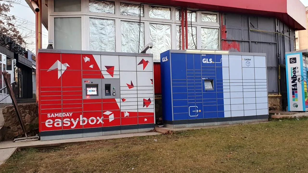 Tot mai multe automate de ridicare a coletelor apar în Iași. Cât costă chiria lunară pentru găzduirea lor