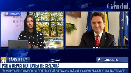 GÂNDUL LIVE. Burduja, secretar de stat la Finanțe: Acum, în august 2020, suntem mult mai bine pregătiți decât am fost vreodată pentru gestiunea unei crize