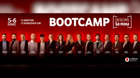 Vodafone Business lansează o nouă ediție a Bootcamp-ului „Deschis la Nou”: 2 zile de mentorat, 15 experți, 300 de antreprenori