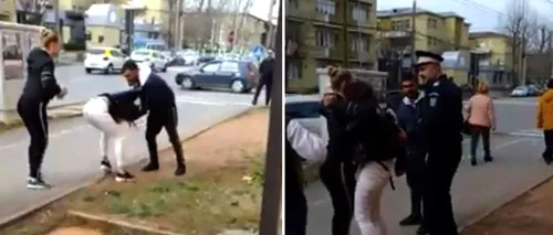 VIDEO cu puternic impact emoțional. Elevă bătută pe stradă de fostul iubit, după ce a chemat-o să-i dea un mărţişor