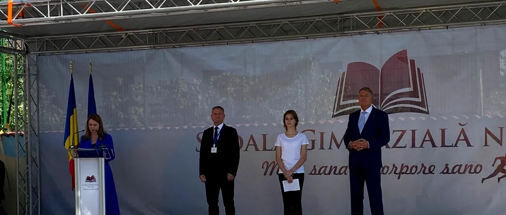 VIDEO În prima zi de școală, Klaus Iohannis laudă Legile Educației și face promisiuni. Iohannis introduce subiectul drogurilor pe agenda CSAT