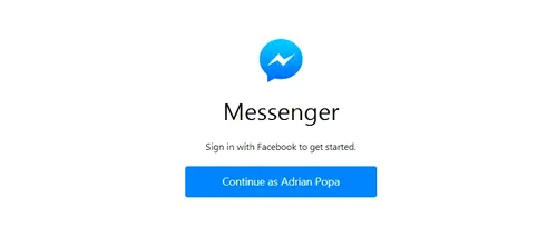 Facebook a lansat o versiune pentru web a aplicației Messenger