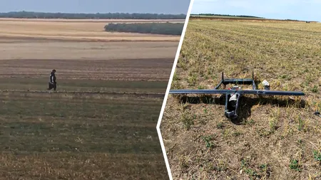 O dronă a fost găsită pe un câmp din Vaslui. SRI a fost sesizat