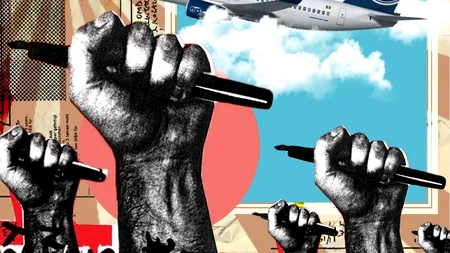 Aproximativ 200 de angajați TAROM protestează în fața sediului din Otopeni. Ce revendicări au sindicaliștii