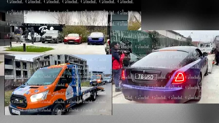 VIDEO | Mașinile fraților Tate, ridicate. Procurorii pun sub sechestru bolizii de milioane de euro