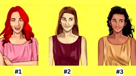 Testul de personalitate care îți dezvăluie un secret despre tine. Ce culoare are părul tău: roșcat, șaten sau negru?