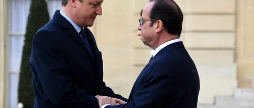 Francois Hollande și David Cameron s-au recules în fața Bataclan