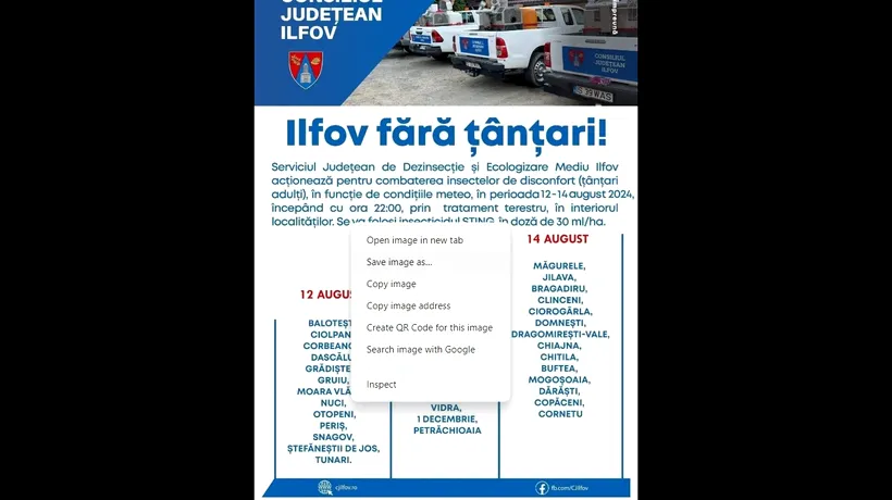 (P) Consiliul Județean ILFOV începe eradicarea țânțarilor/Începând de luni, începe Campania “Ilfov fără țânțari”