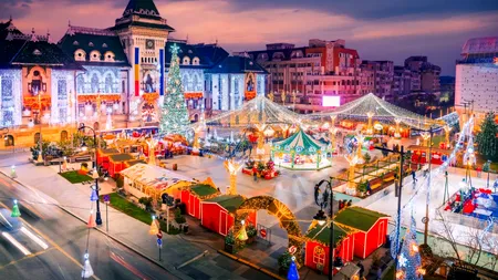 Târgul de Crăciun de la Craiova este deschis deja de o săptămână și abia se mai găsesc locuri de cazare