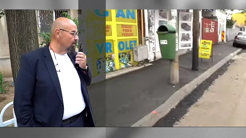 Primarul Sectorului 5, Cristian Popescu Piedone, vizită de lucru pe Strada Crizantemelor după refacerea trotuarelor și a asfaltului