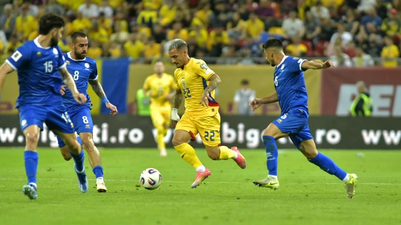 Dezastru pentru tricolori: România, egal în meciul cu Cipru. Ne-a mai rămas doar barajul