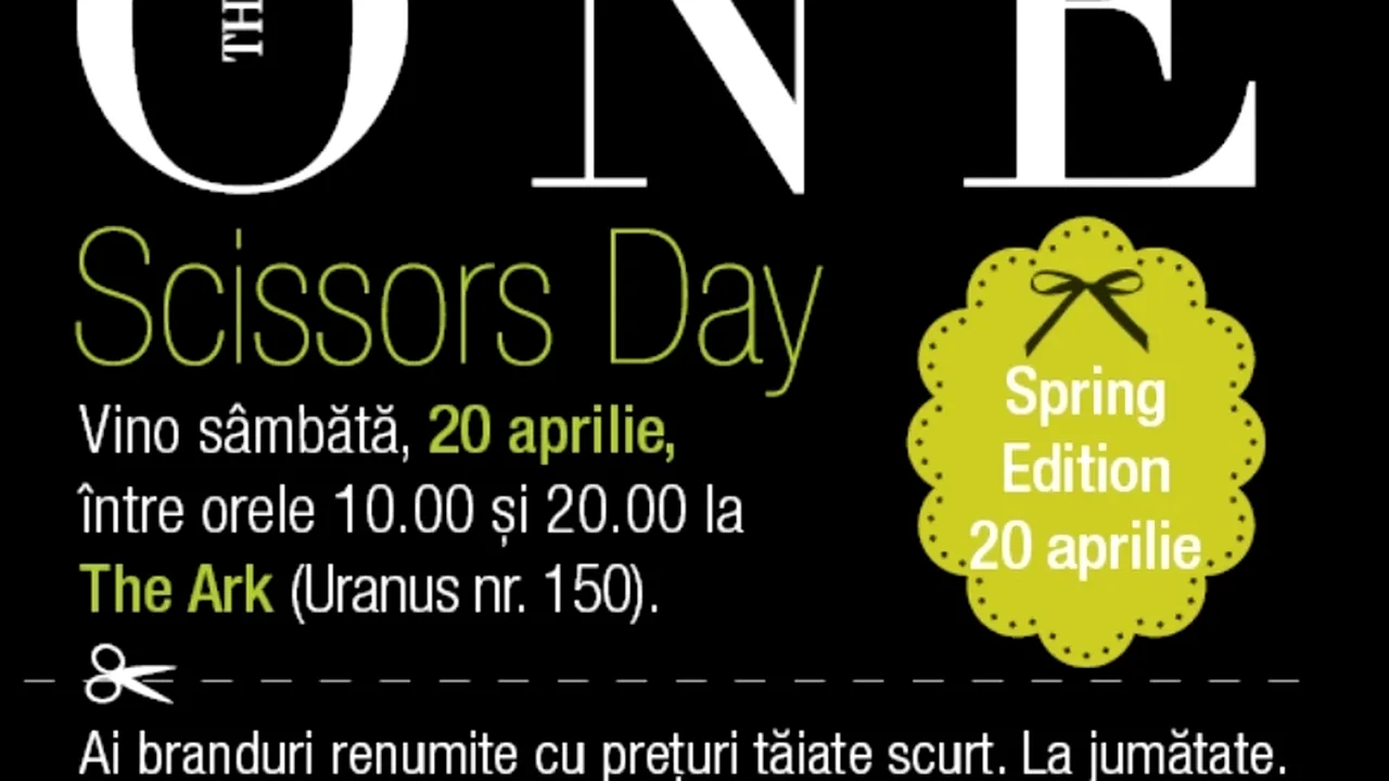 Prețuri tăiate la jumătate la Târgul The ONE Scissors Day