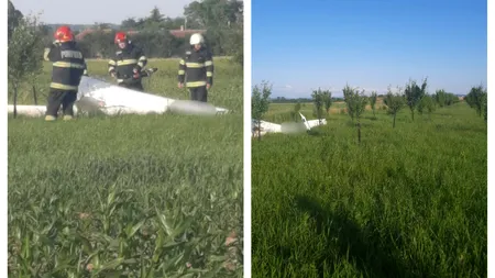 VIDEO | Un planor s-a PRĂBUȘIT lângă un aerodrom din județul Bihor. Pilotul nu a mai putut fi salvat