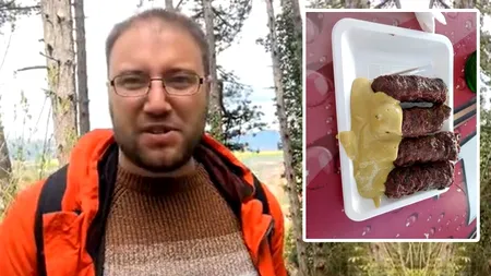 Cum a reacționat acest turist britanic, după ce a mâncat mici, pentru prima dată, în România: 