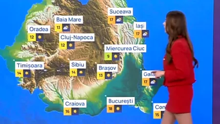 VREMEA de mâine aduce temperaturi neașteptate! Urmează zile cu 23°C!