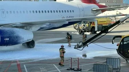 Un avion plin cu pasageri al British Airways a luat foc la Copenhaga