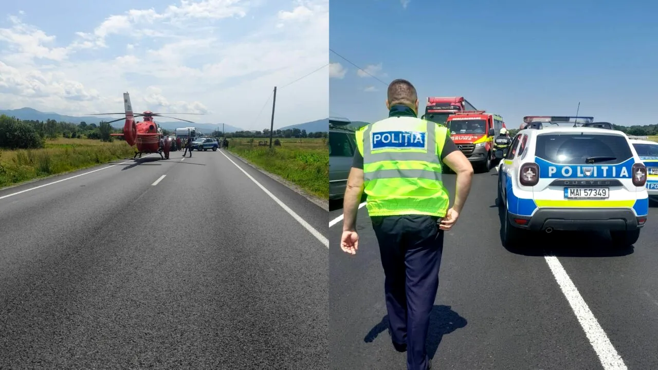 Grav accident în Caraș Severin. Sunt nouă persoane implicate